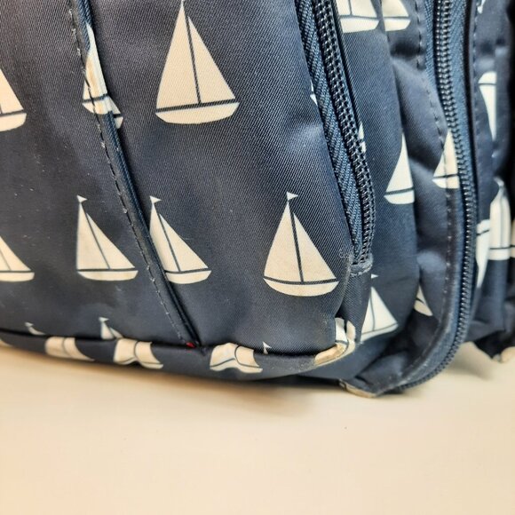 Jujube Diaper Bag Backpack Shoulder Bag Sailboat with Lobster Interior GUC READ - Picture 7 of 12